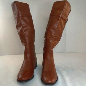Rampage - Womens Knee High Boots 9M Cognac
